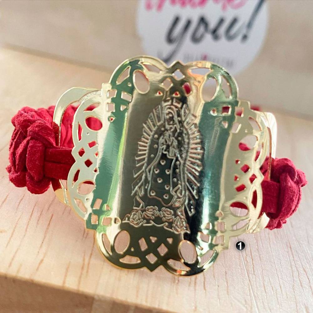 Virgencita Y Mariposa Bracelet |mexican Bracelet