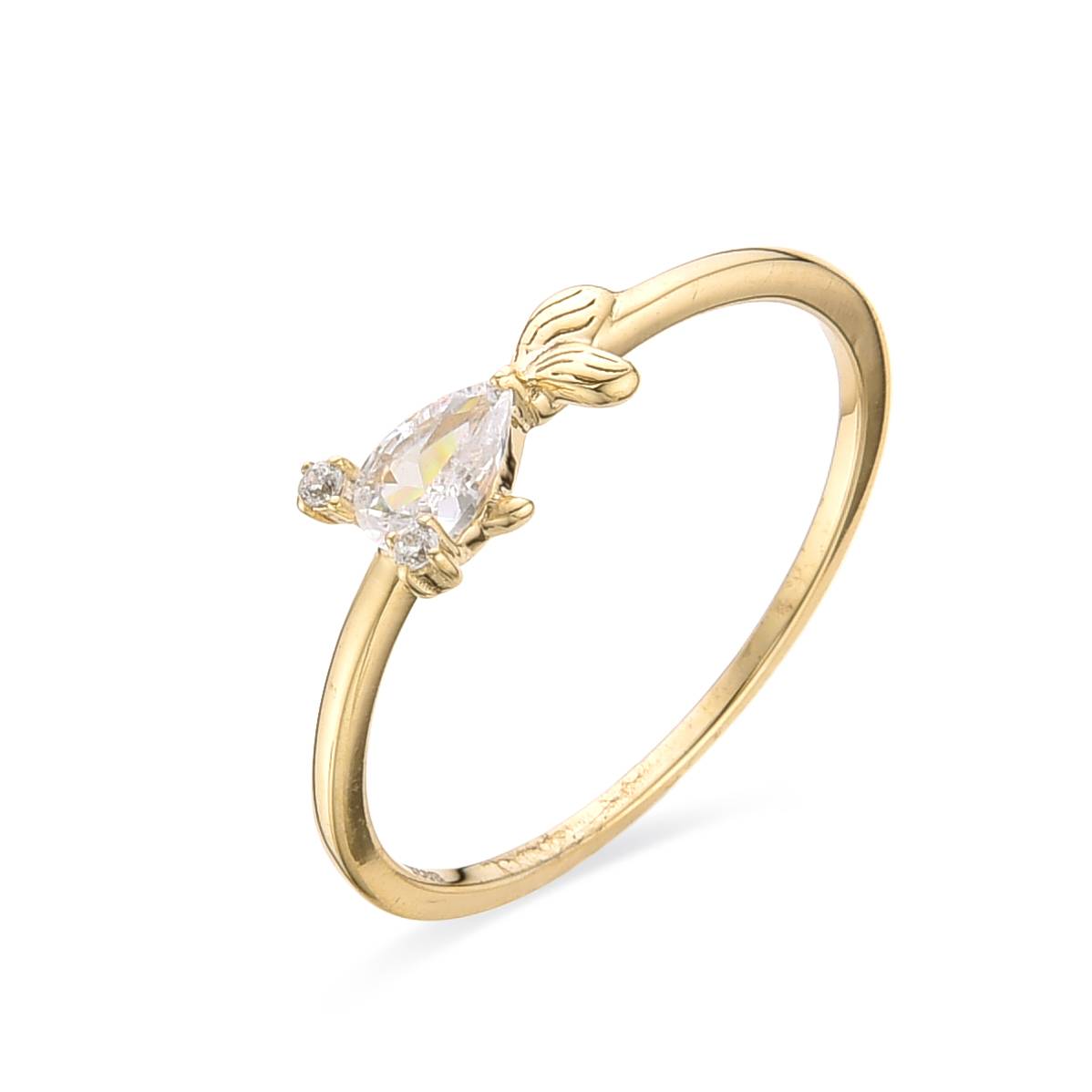 Anillo de oro online con zirconia