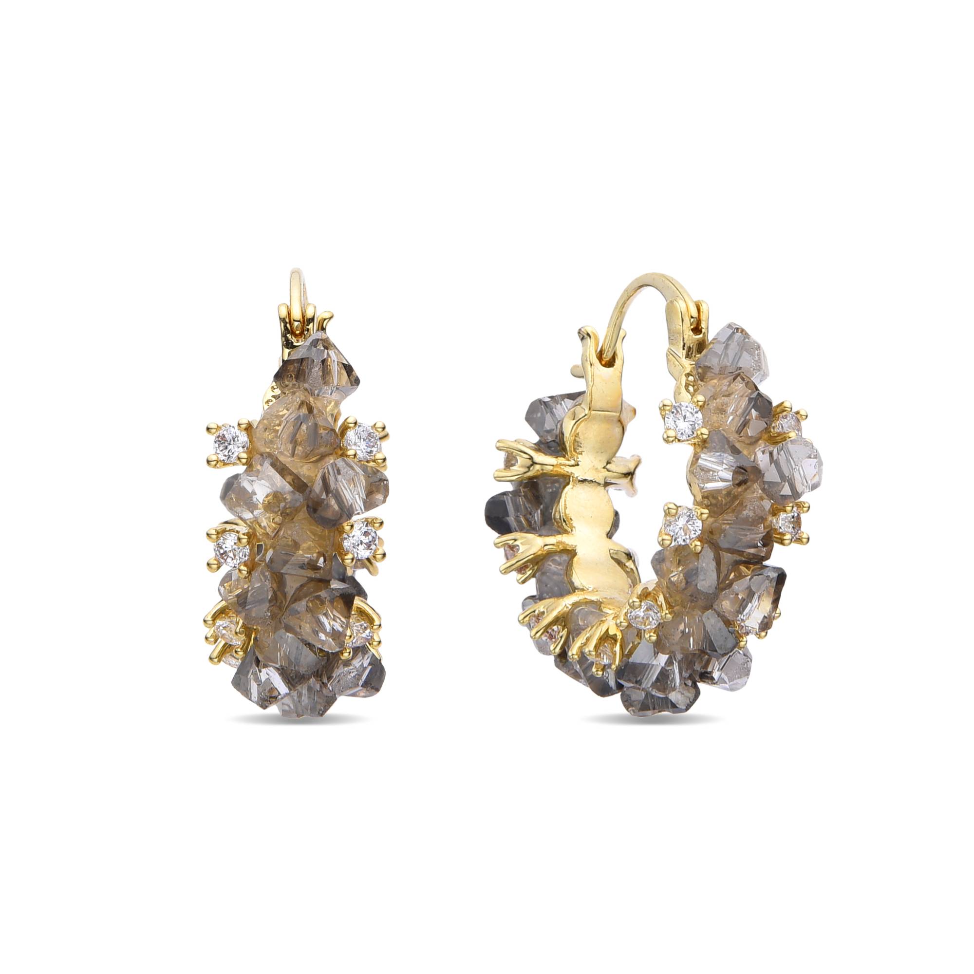 Orecchini In Argento Sterling 925 Con Zirconia E Pietra Portafortuna – Eleganza Discreta Per Ogni Giorno