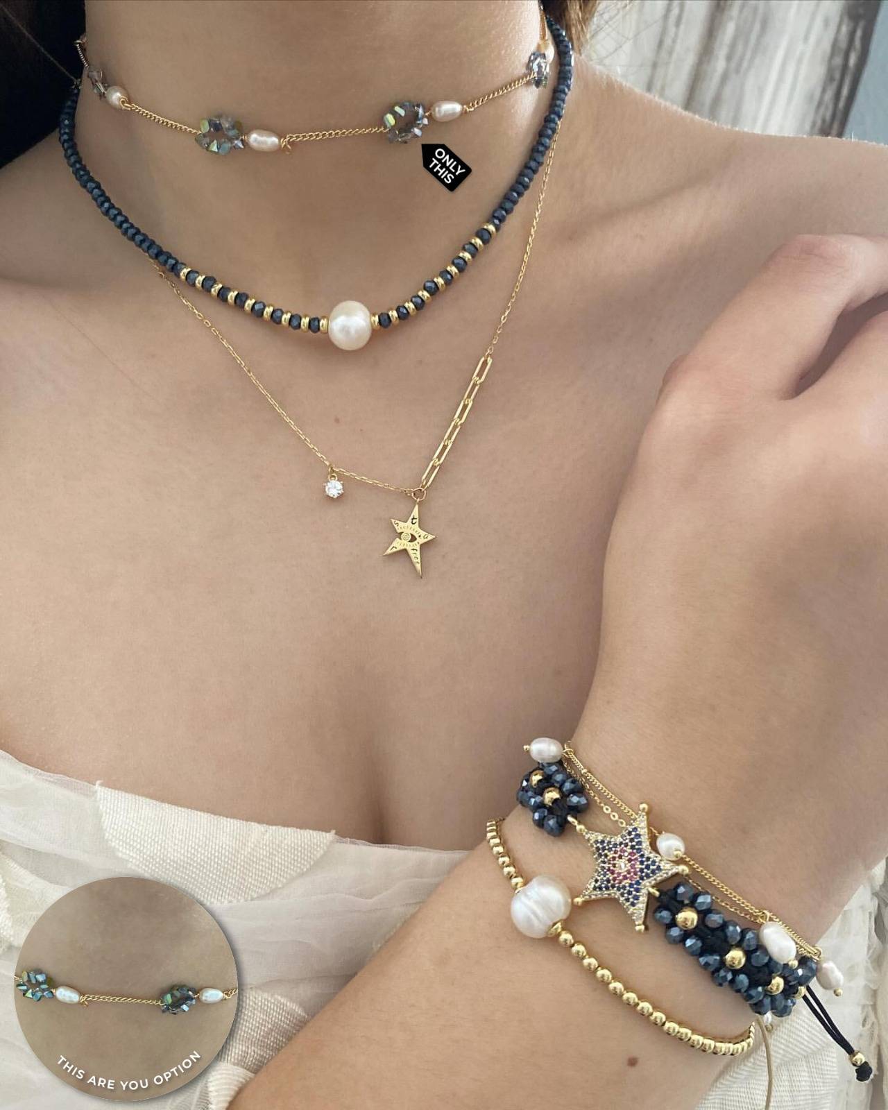 litmus Pearl choker