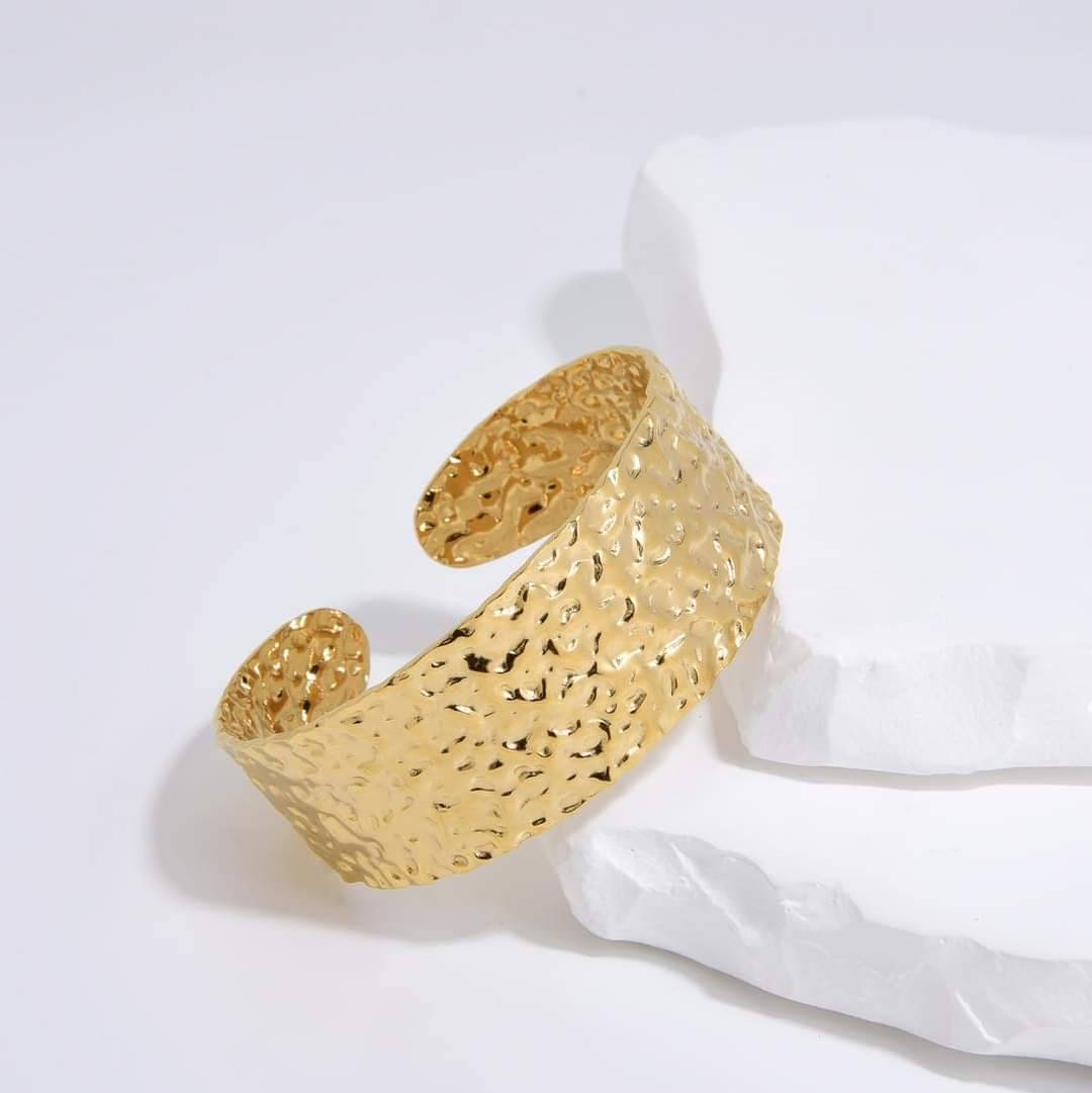 Minimal Tissue Cuff, discount gold plated brass, cuff, polished, bracelet